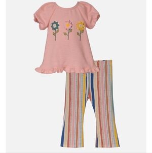 BONNNIE JEAN Boho Wildflower Pant Set 18 Months